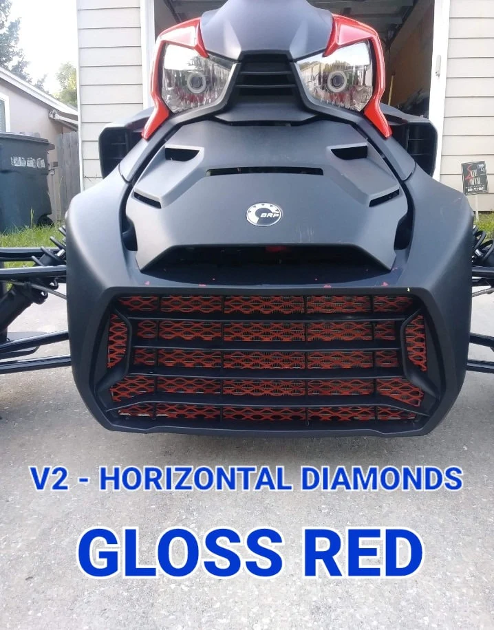 thumbnail interactive-video image 1 of Can Am Ryker Grille Insert And Chin Spoiler Combo – American Made Styling 1 of 2