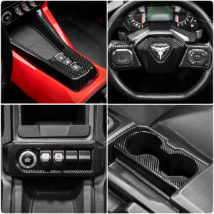 EvolutionR Series Plastic Carbon Fiber Pattern Interior Dress-Up Kit for the Polaris Slingshot (AutoDrive Transmission) (2020+)